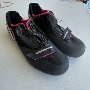 Garneau Women's Carbon LS-100 Road Cycling Spin Shoes Boa Closure Size 9.5